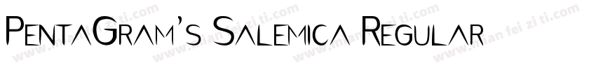 PentaGram’s Salemica Regular字体字体转换